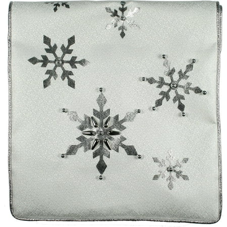 72 table runner spode holiday time christmas decor white foil snowflake 72 72 table runner spode holiday time christmas decor white foil snowflake 72